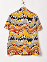 70's   半袖 総柄シャツ
