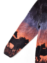 ホース アニマルデザイン フリースジャケット