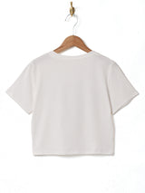 【2色展開】 ダルメシアンプリント クロップドTシャツ