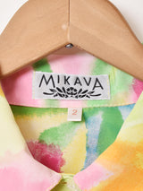 総柄 半袖シャツ