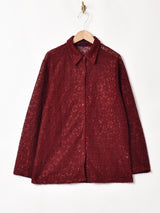 レース 長袖シャツ