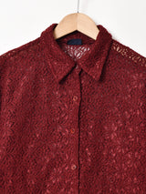 レース 長袖シャツ