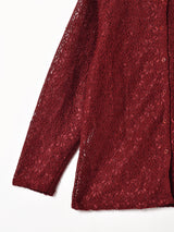 レース 長袖シャツ