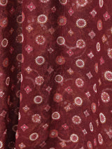 ペイズリー柄 シアー 長袖チュニック