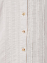 フリルレースカラー 長袖ブラウス