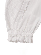 7分袖 クロップドブラウス