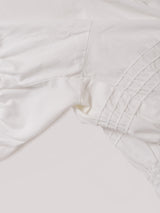 ボリュームスリーブ 半袖 クロップドブラウス