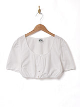 半袖 クロップドブラウス