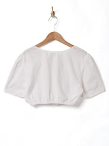 半袖 クロップドブラウス