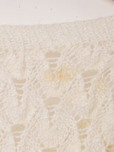 透かし編み 半袖セーター