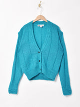 Vネック モヘアカーディガン