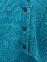 Vネック モヘアカーディガン