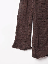 透かし編み カーディガン