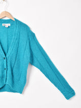 Vネック モヘアカーディガン