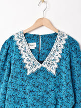 アメリカ製 総柄 7分袖ワンピース