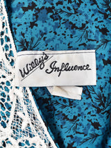 アメリカ製 総柄 7分袖ワンピース