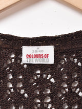 ラメ 透かし編みボレロ