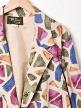 アメリカ製 総柄 テーラードジャケット