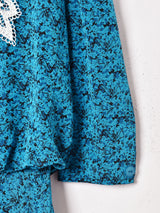 アメリカ製 総柄 7分袖ワンピース