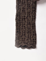 ラメ 透かし編みボレロ