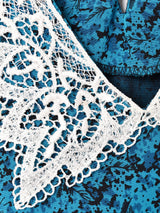 アメリカ製 総柄 7分袖ワンピース