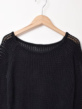 かぎ編み コットンセーター