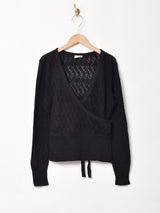 透かし編み カシュクールセーター