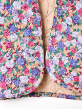 花柄 キルティングジャケット