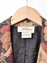 アメリカ製 花柄 テーラードジャケット