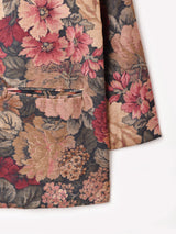 アメリカ製 花柄 テーラードジャケット