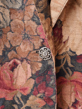 アメリカ製 花柄 テーラードジャケット