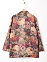 アメリカ製 花柄 テーラードジャケット
