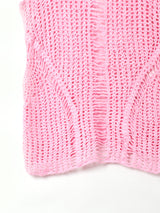 かぎ編み ノースリーブトップス