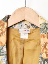 アメリカ製 花柄 テーラードジャケット