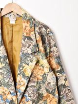 アメリカ製 花柄 テーラードジャケット