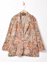 アメリカ製 総柄 テーラードジャケット