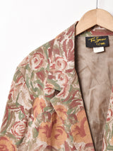 アメリカ製 総柄 テーラードジャケット