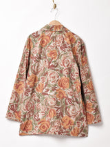 アメリカ製 総柄 テーラードジャケット