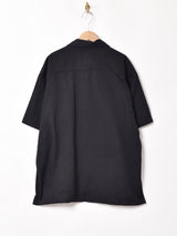 アメリカ製 切り替えデザイン 半袖 オープンカラーシャツ