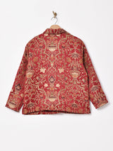 総柄 ジャガード織りジャケット