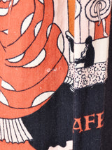 総柄 長袖シャツ