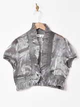 シアーフリル 半袖ボレロ