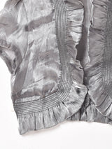 シアーフリル 半袖ボレロ