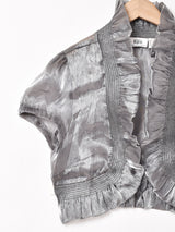 シアーフリル 半袖ボレロ