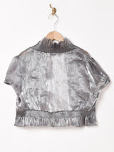 シアーフリル 半袖ボレロ