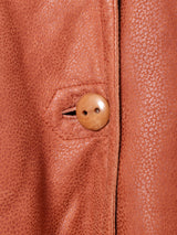 イタリア製 ボアレザーコート