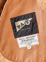 イタリア製 ボアレザーコート