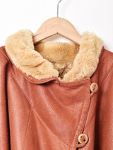 イタリア製 ボアレザーコート