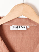 後染めリネンジャケット