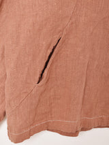 後染めリネンジャケット